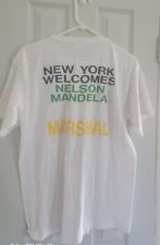  XL T-shirt Printed On The "New York Welcomes Nelson Mandela" "Marshal" , used for sale  Shipping to South Africa