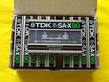 10x TDK SA-X 90 Cassette Tapes 1985 + OVP + SEALED + MADE IN JAPAN + In Box + comprar usado  Enviando para Brazil