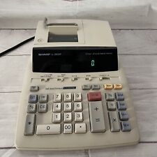 Calculadora de mesa Sharp EL-2630P impressão eletrônica branca vintage - 3 rolos comprar usado  Enviando para Brazil