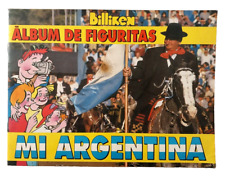 Álbum de pegatinas vintage de 1990 Mi Argentina revista Billiken figura súper rara segunda mano  Argentina 