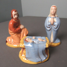Presépios pintados à mão Maria, José e Menino Jesus - 1976 - Cerâmica - g3 tst, usado comprar usado  Enviando para Brazil