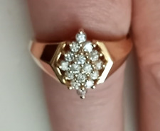cluster gold cz ring 14k for sale  Manchester Township