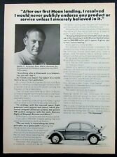 1972 Volkswagen of America Apollo 11 Astronaut BUZZ ALDRIN anúncio de revista comprar usado  Enviando para Brazil