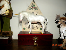 Casa de bonecas artesanal miniatura cavalo branco unicórnio égua exclusiva por J Nicholai 2017 comprar usado  Enviando para Brazil