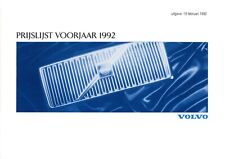Volvo Preisliste 1992 15.2.92 NL prijslijst 340 440 460 480 240 740 850 940 960 comprar usado  Enviando para Brazil