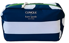 Bolsa cosmética de maquillaje marino CLINIQUE x Kate Spade, bolsa de tocador de viaje (NUEVA 2023) segunda mano  Embacar hacia Argentina