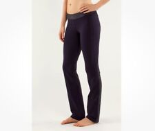 Conjunto de Calças Lululemon Feminina Tamanho 12 Cintura Baixa Dividida Preto Cisne Roxo Escuro comprar usado  Enviando para Brazil