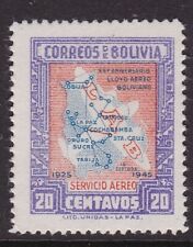 Bolivia 1945 Lloyd-Aereo Boliviano Air Routes 20c Como Nuevo Nunca Colgado SG 438 en muy buen estado segunda mano  Embacar hacia Argentina