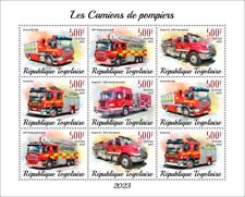 Selos de caminhões de bombeiros motores de bombeiros MNH 2023 Togo M/S comprar usado  Enviando para Brazil