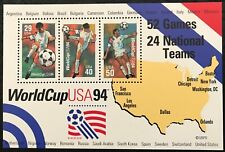 1994 - Scott #2837 - US$ 1,19 - COPA DO MUNDO '94 - Folha de lembrança de 3, em perfeito estado, sem marca de charneira comprar usado  Enviando para Brazil