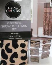 ANIMAL PRINT Bathroom Fashion Shower Curtain & Matching Hooks KALAHARI Bath Line, used for sale  Shipping to South Africa