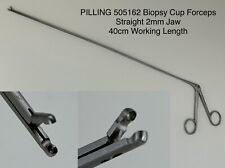 PILLING 505162 Biopsy Cup Forceps Straight 2mm Jaw 40cm Working Length 15.75in L for sale  Shipping to South Africa