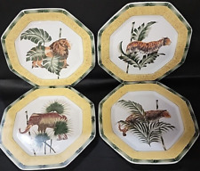 4 pratos decorativos acessórios acento animal da selva 9 1/2" comprar usado  Enviando para Brazil