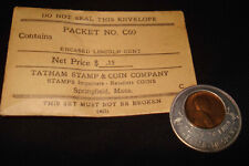 Vintage 1945 The Stork Club NYC New York Lincoln Cent Wheat Penny Coin Envelope for sale  Shipping to South Africa