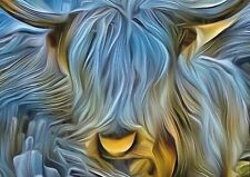 Highland cow abstract for sale  MATLOCK