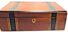 Antique Writing Slope Box Provinance Mahogony Felt 1884 Man Traveler Gentleman for sale  Shipping to South Africa