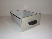 Vintage Enamelware Refrigerator? White Black Storage Drawer Metal Face Art Deco, used for sale  Shipping to South Africa