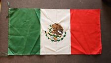 MEXICO FLAG  80cm x 40cm COAT OF ARMS BANNER BANDERA MEXICANA, used for sale  Shipping to South Africa