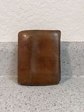 Carteira masculina dobrável de couro marrom fóssil, usado comprar usado  Enviando para Brazil