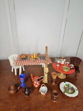 Vintage Dollhouse Accessories Miniature Household Furniture Kitchen 30 Pieces, used for sale  Winston Salem