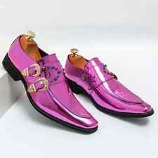 Sapatos sociais masculinos de luxo couro envernizado biqueira pontiaguda calçados de casamento comprar usado  Enviando para Brazil