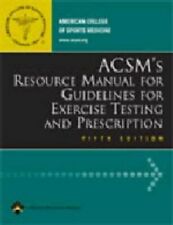 ACSM's Resource Manual for Guidelines for Exerc by Leonard A Kaminsky 0781745918 segunda mano  Embacar hacia Argentina