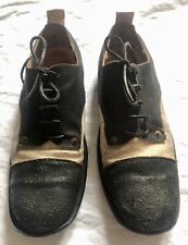 Zapatos de cuero blanco y negro Paul Harnden Shoemakers talla 9,5 raros vintage usados segunda mano  Embacar hacia Mexico