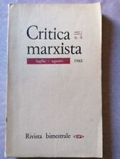 Critica marxista rivista usato  Perugia