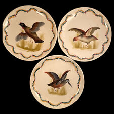 Conjunto de 3 pratos de pássaros italianos vintage pintados à mão de cerâmica feitos na Itália 11" comprar usado  Enviando para Brazil