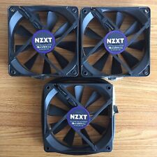 NZXT Case Fan Lot of 3 Rifle Bearing (2)RF-AF12C-RB 3-Pin (1)RF-AF120-FP 4-Pin, used for sale  Shipping to South Africa