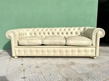 Gran sofá estilo Chester Chesterfield italiano de fabricación años 70 3 lugares segunda mano  Embacar hacia Argentina