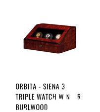 Orbita Siena Three - Burl 3 Triple Watch Winder Programmable Burlwood for sale  Shipping to South Africa