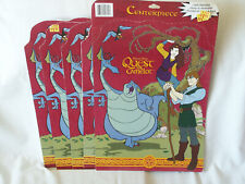 5 peças centrais de decoração de festa medieval desenho animado Quest for Camelot 11”x15” RARAS, usado comprar usado  Enviando para Brazil