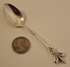 Colher de café antiga FLEUR DE LIS prata esterlina Demitasse por figura HOWARD comprar usado  Enviando para Brazil