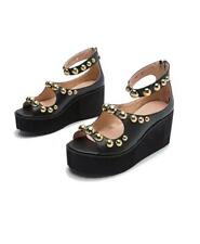 Women Platform Shoes Wedge Heel Zip Gladiator Roman Punk Rivets Peep Toe Sandals for sale  Shipping to South Africa