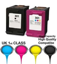 Refilled HP 301 Black And Colour Ink Cartridges For HP Envy 4500 for sale  Shipping to South Africa