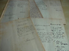 8 cartas y documentos 1881-1893, escuela de fiesta larga Guhle (Golina Wielka) segunda mano  Embacar hacia Mexico