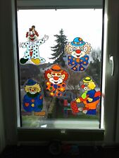 Fensterbild karneval clown gebraucht kaufen  Hüls