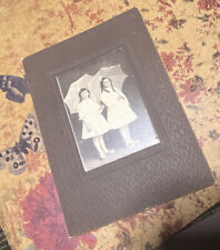 De colección cdv espeluznantes chicas en blanco con arcos, vestidos y paraguas a juego segunda mano  Embacar hacia Argentina