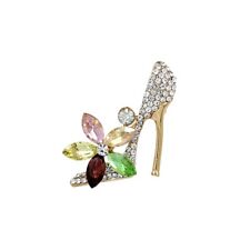 Exquisitos zapatos de tacón alto con flores de cristal y diamantes de imitación broche alfileres para mujer segunda mano  Embacar hacia Mexico