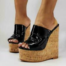 Women Platform Slingback Sandals Slippers Wedges High Heels Open Toe Mules Shoe myynnissä  Leverans till Finland