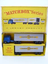 VINTAGE MATCHBOX LESNEY M9 HENDRICKSON DOUBLE FREIGHTER IN ORIGINAL BOX 1962 for sale  Shipping to South Africa