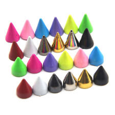 10 conjuntos de parafusos e picos coloridos cone de bala 7*10 mm para roupas artesanato faça você mesmo comprar usado  Enviando para Brazil