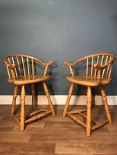 Pine chairs pair for sale  WISBECH