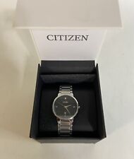 Citizen masculino G111-S101760 relógio de quartzo preto mostrador grande pulseira polida comprar usado  Enviando para Brazil