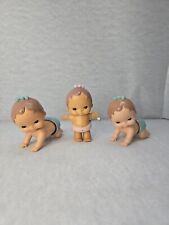 Vintage 1977 Wind Up Crawling Walking Tomy Baby Toy  3" Set Of 3 for sale  Shipping to South Africa