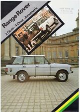 Range rover 1982 for sale  UK