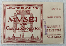 Biglietto ingresso museo usato  Morra De Sanctis