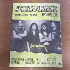 SCREAMER MAGAZINE-METALLICA-GUNS N ROSES-KIX-LA GUNS KID COMET setembro 1988 #11 comprar usado  Enviando para Brazil