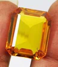 Natural 41.90 Ct Mogok Yellow Painite Emerald Cut Certified Loose Gemstone for sale  Shipping to South Africa